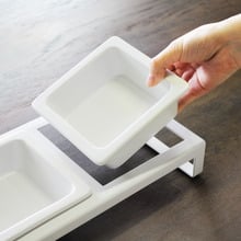 Yamazaki Tower Dual Pet Bowl on Stand